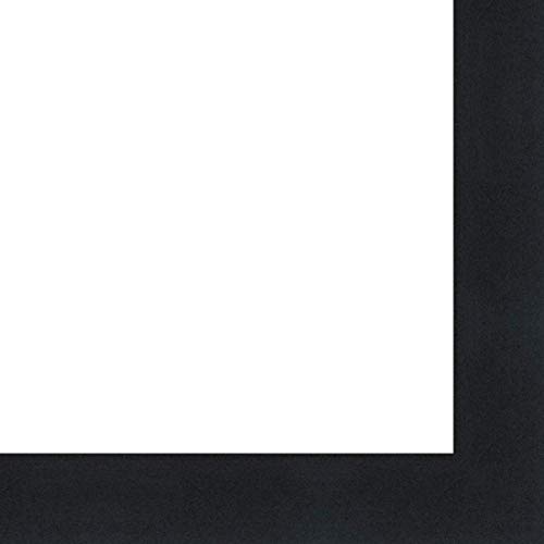 Picture Frame Moulding (Wood) 100ft Bundle - Contemporary Black Finish - 0.75