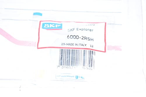 SKF 6000-2RSH 10 MM ID, 26 MM OD, 8 Width, C0 Internal Clearance, Double Sealed, Radial/DEEP Groove Ball Bearing - Round BORE