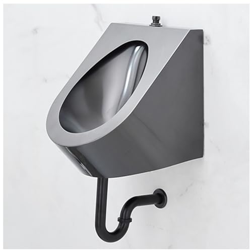 ユニバーサルウォッシュアウト小便器バスルームトイレ、男性用大人用トラフ、商業用耐久性ステンレススチール、モダンな金属の創造性