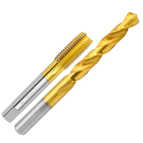 Image of M16x1.5 Tap and 14.5mm Drill Bit Kit, M2 HSS Metric Drill and Tap Set, Combination of Drill and Tap Kit for Metal