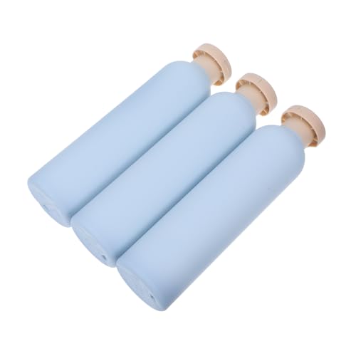 GALPADA 3 Piezas Botellas Dispensadoras de Champú y Loción con Tapa Abatible de Botellas Reutilizables para Viaje Resistentes Fugas de Plástico para Baño y Cuidado Personal