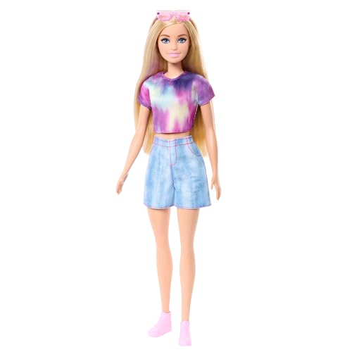 Barbie - Malibu, Bambola con Outfit Rimovibile e Accessori Inclusi