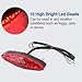 Keenso 12V Universal 15 LED Motorcycle Rear Tail Light Brake Stop Running Tail Light ATV Dirt Bike (B)