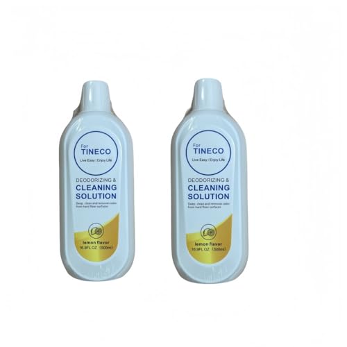Lemon-flavored cleaning solution 500ml compatible with Tinco (1-5 bottles), suitable for scrubbers, efficient decontamination, natural lemon scent, safe and residue-free(2pcs)