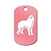 Great Pyrenees Engraved Keychain/GI Tag Mister Petlife pyr Pink
