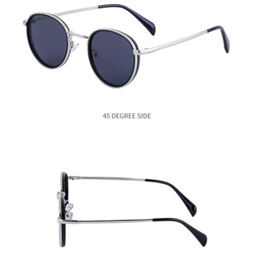 Lunettes de soleil rétro ovales légères pour éviter les marques