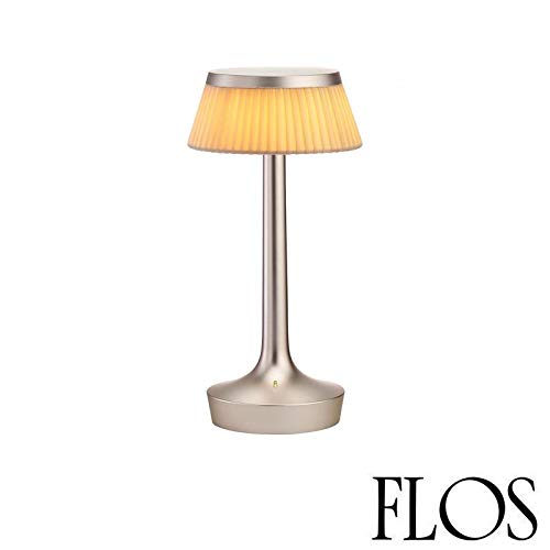 Preisvergleich Produktbild Flos Bon Jour Unplugged LED Tischleuchte Chrom matt Stoff F1037046
