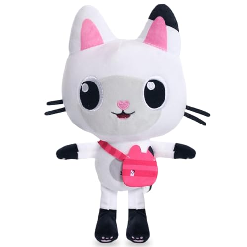 Forninc Gabb Cuddly Toy Gabb Kuscheltier Plüschtier Plüschpuppe Spielzeug Weiße Katze 28cm
