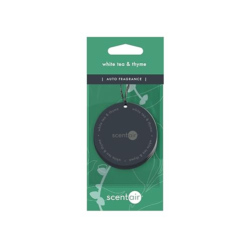 ScentAir Auto & Room Fragrance Puck 30 Day Lasting Scent -3 Pack - White Tea and Thyme