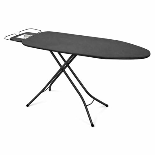 Acomoda Textil   Tabla de Planchar Grande con Centro de Planchado Reforzado y Altura Regulable 4 Posiciones 78 a 92 Cm. Estructura Metalica Estable de Superficie Amplia 143x40 cm Plegable.
