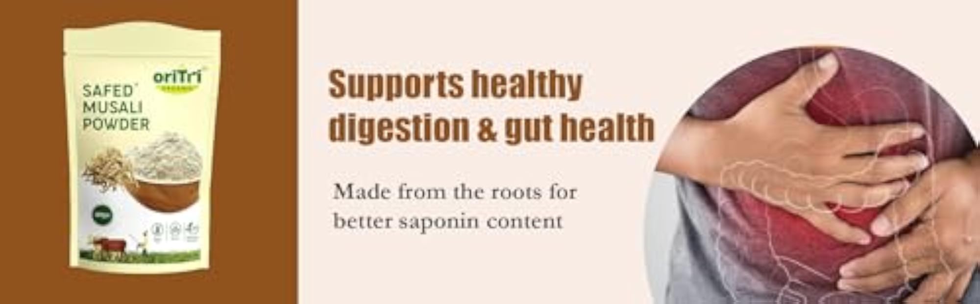 Oritri Organics Safed Musli Root Powder for Vitality