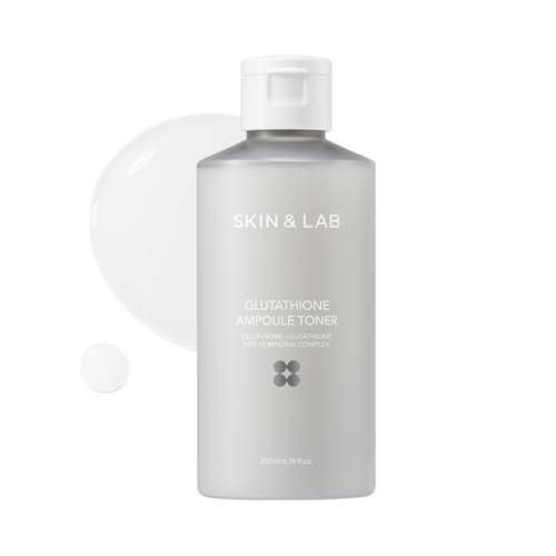 [Skin&LAB] Glutathione Ampoule Toner 6.76 fl oz Improve Dart Spot Hyperpigmented Skin Clarity Korean Toner for Sensitive Skin
