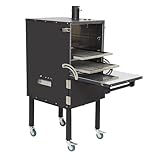 Keveri Multi-Purpose Charcoal Oven, The Ultimate Outdoor Oven, 5 Grilling Modes, Perfect for for Outdoor Backyard Cooking, Grill, smoke, roast, and bake, Black