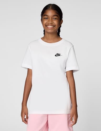 Nike K NSW tee EMB Futura Lbr - Camiseta Unisex para niño