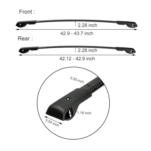 Portaequipajes Techo Aluminio Subaru Impreza Barras Transversales Coche 2018-2022 6
