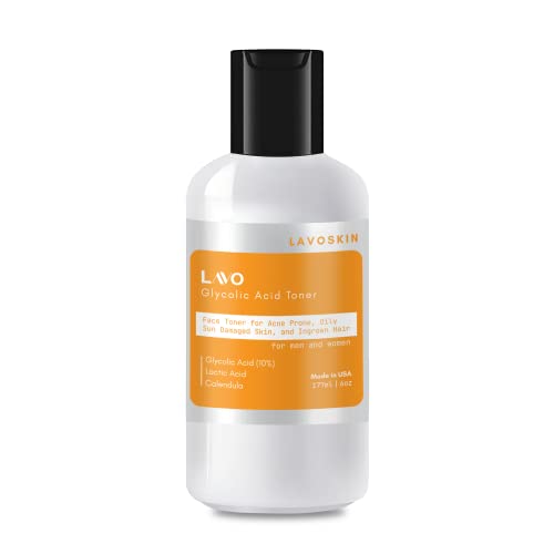 Glycolic Acid Toner 10 by LAVO Facial Astringent for Oily, Problem
