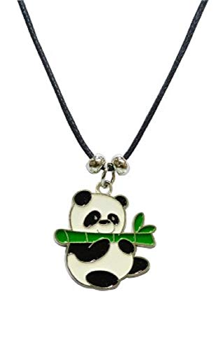 Preisvergleich Produktbild Cornelißen Kette Panda Modeschmuck Anhänger emailliert Tiere Pandabär