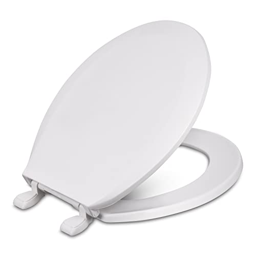 Centoco 1200-301 Round Plastic Toilet Seat, Standard Economy Model, Light
