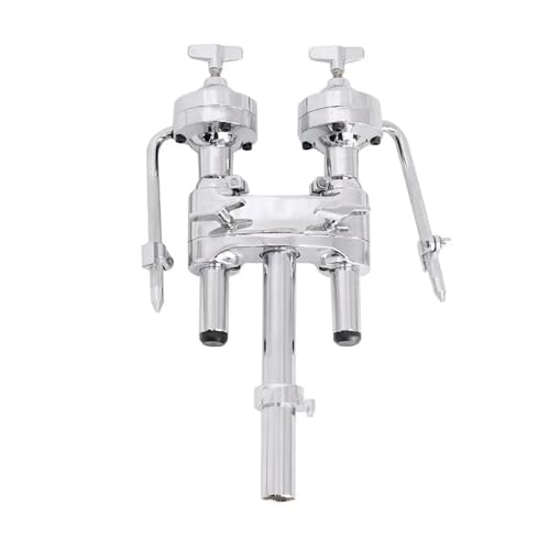 Zinc Alloy Double Tom Holder Drum Stand Drumsticks for Set Accessories 14 Inch