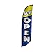 LookOurWay Now Open Feather Flag, Blue, 12-Feet