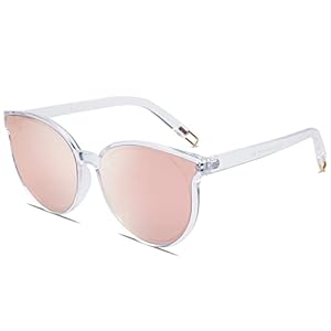SOJOS Oversized Round Sunglasses for Women and Men