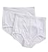 Bali Women's Shapewear Tummy Panel Brief Firm Control 2-Pack, White, Large