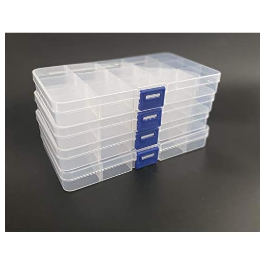 4 cajas organizadoras de plástico con tapa
