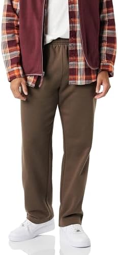 Amazon Essentials Herren Fleece-Jogginghose mit offenem Saum (erhältlich in Übergrößen)