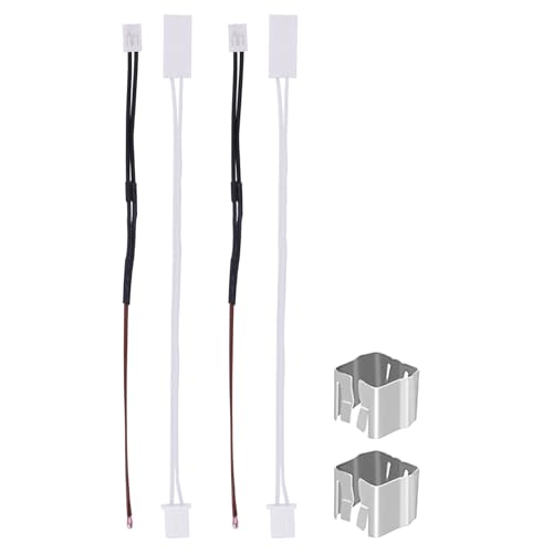 Pack de 2 calentadores y termistores para X1, accesorios para impresora 3D, 24 V, 48 W, calentador de cerámica, 300 ℃, termistor de alta temperatura y clip de fijación para laboratorio de bambú