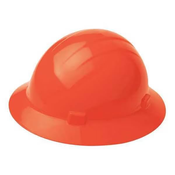 Hard Hat, Polyethylene, 4 Point Pinlock, Type 1, Class E, Orange, Mfr: 19203-A