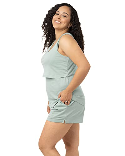 Kindred Bravely Sloan Organic Cotton Maternity And Nursing Pajama Set (Valley Mist, Large) #TOP2