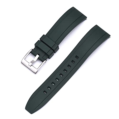 Bracelet de montre sport orange en caoutchouc fluoro étanche