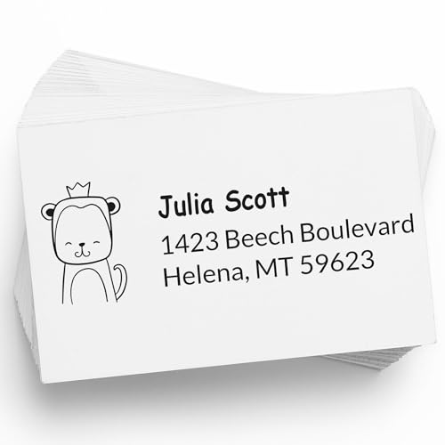 Mischievous Monkey Slim Pre-Inked Return Address Stamp - Custom Stamp
