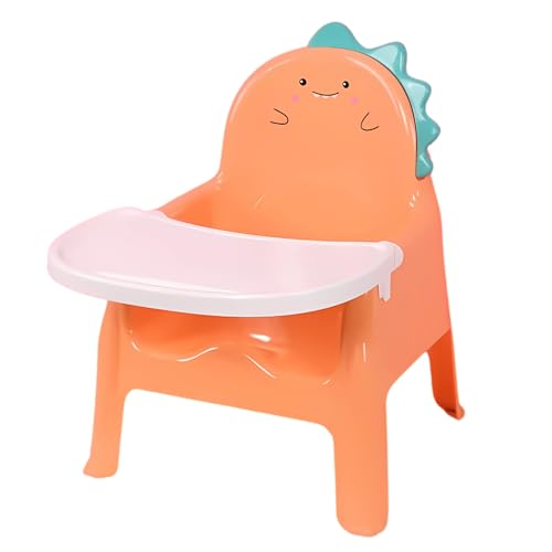 Image of OBaby Dining Table Seat Removable Tray /Adjustable /Foldable /Multifunction /Washable Baby Dining /Feeding Chair for Toddler 0 to 6 Years Baby (Orange NurseryChair)