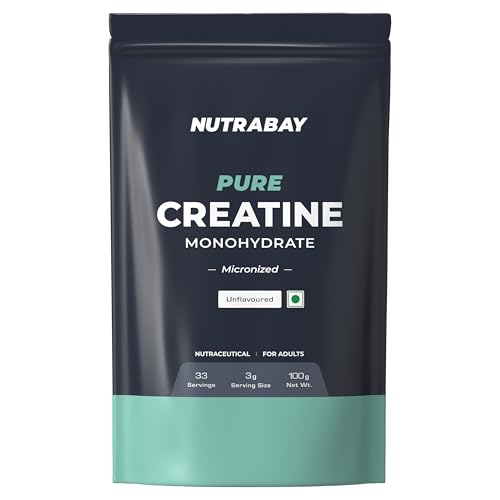 Nutrabay Pure Micronised Creatine Monohydrate Powder 3000 mg/Serv...