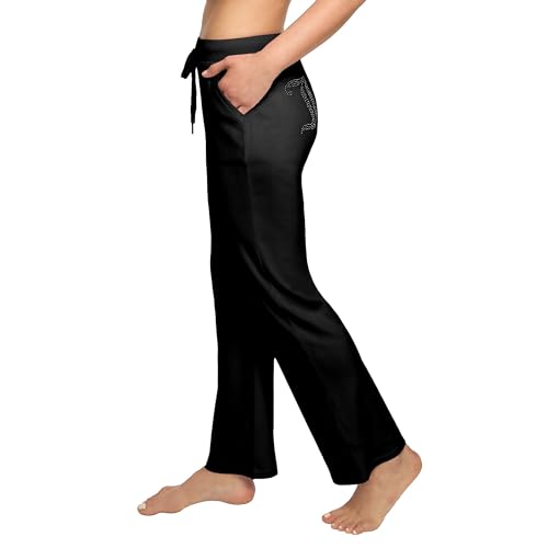 Juicy Couture Women's Velvet Fleece Lounge Pajama Pant with Rhinestones4