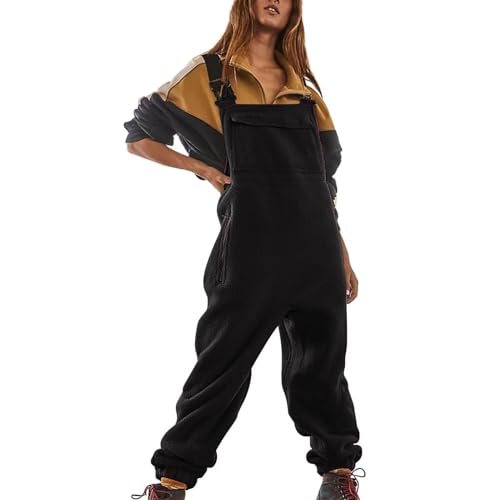Salopette femme sans manches en polaire pour contrer le froid hivernal