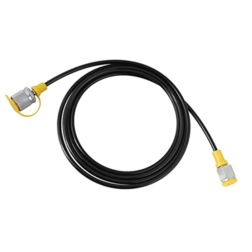 Image of 1 PCS raulic Pressure Test Hose, 2m /6FT, M16*2, 1 /4BSP, Black, Nylon & Polyurethane, 1.5mm Wall, 2mm I.D., 5mm O.D., 64Mpa Pressure, 105g, 1 Pack