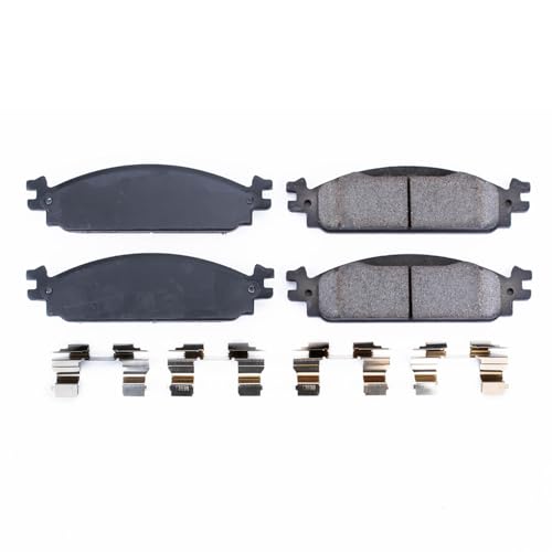 Image of PowerStop Front Brake Pads for Ford Flex 2009-11 |Taurus 2010-11 |Lincoln MKS 2009-10 |MKT 2010 - Z17 Ceramic Brake Pads with Installation Hardware, 17-1376