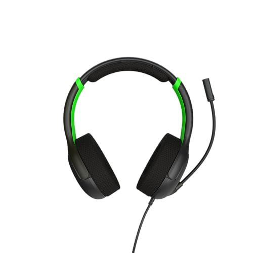 Image of PDP AIRLITE GLOW Wired Headset: Jolt Green For Xbox Series X|S, Xbox One, & Windows 10 /11 PC