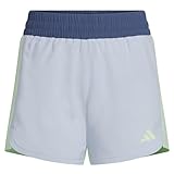 adidas Pantalón corto de malla Pacer de 3 rayas para niña, X-Large
