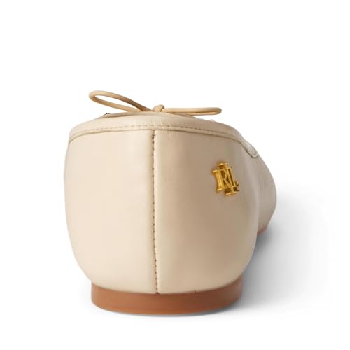 Image of Lauren Ralph Lauren Womens Jayna Nappa Leather Flat