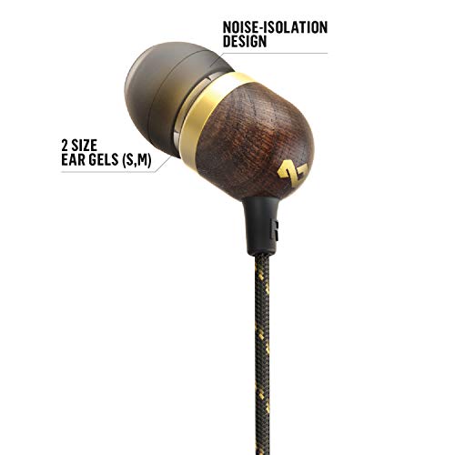 Marley Smile Jamaica In-Ear Oortjes – Oordopjes met 1-Knop Microfoon Bediening, Ruis Isolerend ontwerp 9.2mm Driver, Oordopjes Inbegrepen in 2 Maten voor Langdurig Comfort, Knoopvrij Draad - Brons - Afbeelding 5