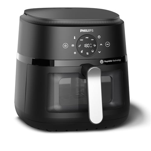 Philips Airfryer Serie 2000 NA231/00 Freidora de Aire 13 en 1 con Ventana 6.2L 1700W Negra