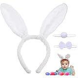 diadema orejas de conejo para niños 🐰【Diseño suave y bonito】Es bastante flexible y se adapta a la mayoría parte de cabeza. Los niños serán más encantadores y atractivos cuando usen esta diadema. No le hace falta buscar más accesorios extros por seleccionar nuestro kit de disfraz conejo, seguro que le agregará un toque memorable a sus fotos y a sus fiestas.