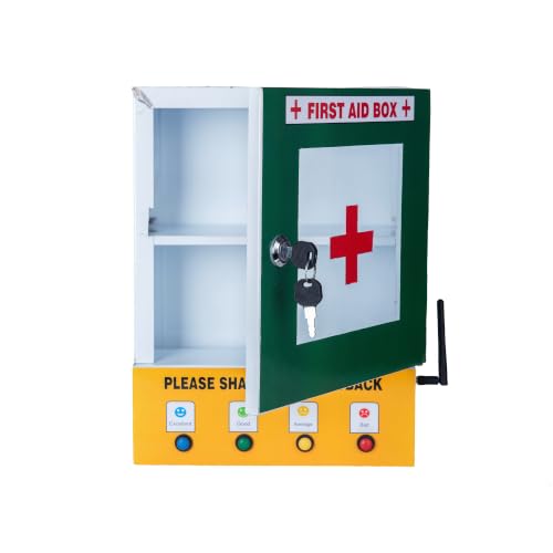 Image of By VP INDUSTRIES (Combo) First Aid Box with Smiley Feedback System