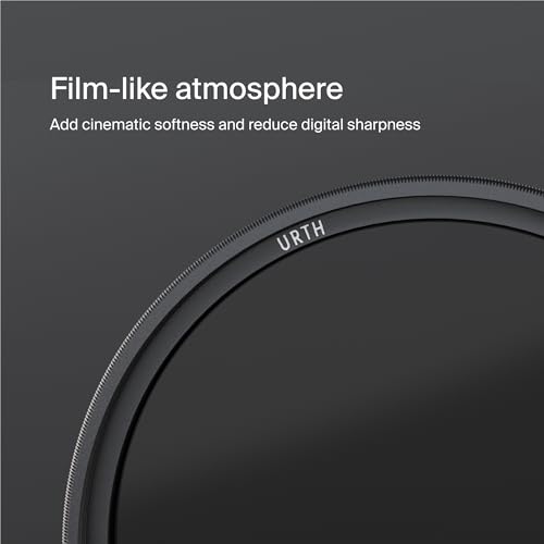 Filtre Diffuseur Éthéré 67mm Urth Black Mist 1/1 pour Corriger le Contraste Numérique Dure