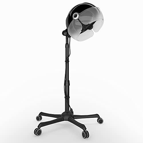 Ionic Hooded Hair Dryer, Stand Bonnet Hair Dryer with 3 Settings Cold & Hot Modes, Standing Hair Dryer for Hair Salon or at Home Use, Sit Under Hair Dryer 1875W