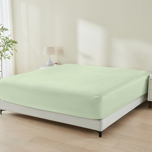 GOKOTTA Bamboo Rayon Fitted Sheet Only, Soft & Cooling