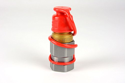 Image of TEMCo 1 /2 inch Female NPT Thread 1 /2 inch Body Male Hydraulic Coupler ISO 16028 Flat Face Quick Connect - HF0001